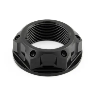 Secure Checkout Aluminium Flanged Top Yoke Nut M22x(1.00mm) Open