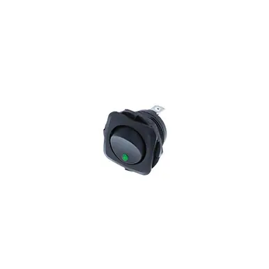 Clearance RB2-1A-DC-2-GL Switch Components – Square Actuator Rocker 3P OFF-ON Green LED
