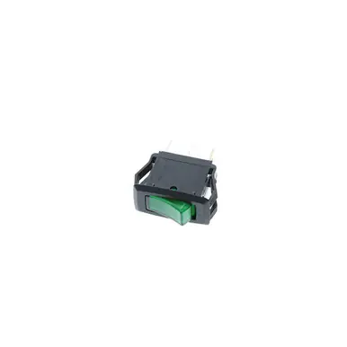 Direct From Factory RG1-1A-DC-1-GL Switch Components - Mid-Size Rocker - 3P SPST OFF-ON, Green LED