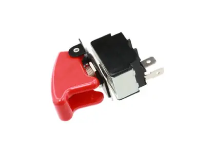 Best Price TB2-1A-DC-1-SC-R Switch Components – Toggle Black Safety Cover 2P OFF-ON Tab