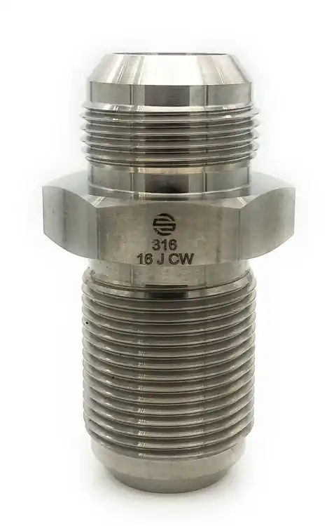 Stainless Adapters SS2700-08-08 Bulkhead Union, 1/2 in Male JIC x 1/2 in Male JIC, Stainless Steel Genuine