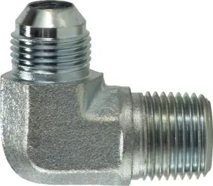 Midland Metal 72001616 90 deg Elbow, 1 in MJIC x 1 in Male BSPT, Steel While Supplies Last