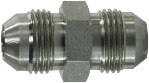 Fast Shipping Midland Metal 24031210 Tube Union, 3/4 in Male JIC x 5/8 in Male JIC, Steel