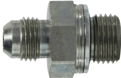 Deal Midland Metal 7005412 Connector, 1/4 in MJIC x M12 x 1.5 Male Metric, Steel