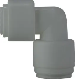 Midland Metal 20733P 90 deg Reducing Elbow, 3/8 in Push-In Tube x 3/16 in Push-In Tube, Plastic Limited Time