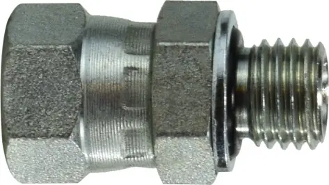 Midland Metal 7025614 Connector, 3/8 in JIC Swivel x M14 x 1.5 Male Metric, Steel Express Delivery