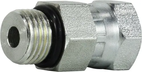 Factory Price Midland Metal 6900O88 Straight Swivel Adapter, 1/2 in Male ORB x 1/2 in FNPSM, Steel