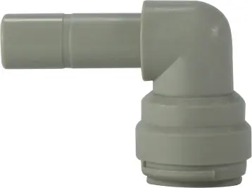 Midland Metal 20742P Plug-In Elbow, 1/4 in Push-In Tube x 1/4 in Push-On Hose Stem, Plastic Direct From Factory