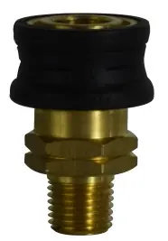 Today Only Midland Metal 86030RG Quick Disconnect Straight Through Coupler, 1/4 in, MPT