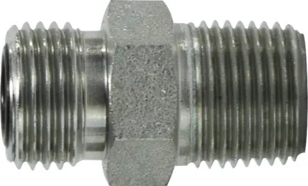 Top Rated Midland Metal FSO24041212 Straight Connector, 1-3/16 in Male ORFS x 3/4 in MNPT, Steel