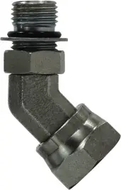 Instant Buy Midland Metal 6902NWO86 45 deg Swivel Adapter Elbow, 1/2 in Male ORB x 3/8 in FNPSM, Steel