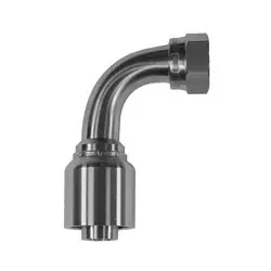 Stainless Adapters 43 Series SS43-08-08FJ90 90 deg Swivel Elbow, 1/2 in Hose x 3/4 in Female JIC, Stainless Steel While Supplies Last