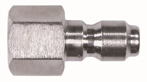 Fast Shipping Midland Metal 86045SS Quick Disconnect Straight Through Plug, 1/4 in, FPT
