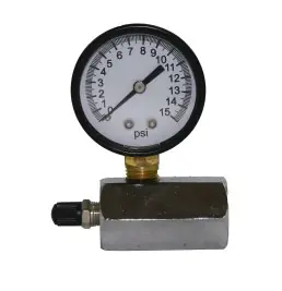 Fan Favorite Midland Metal GT15 Gas Test Gauge, 0 to 15 psi Measuring Range, 3/4 in Connection, 0 to 15 psi Pressure