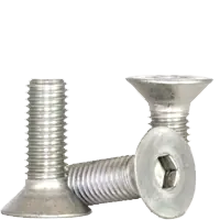 M10-1.50 x 50 mm Flat Head Socket Cap Screws, 18-8 Stainless Steel A2, Partial Thread, Coarse (UNC), Qty 100 Final Sale