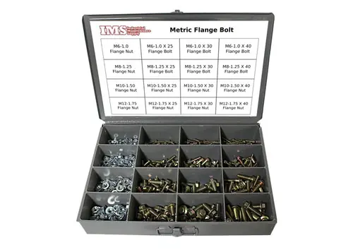 Flash Sale 525 Piece Metric Class 10.9 Flange Bolt Assortment
