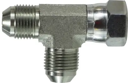 Time-Limited Midland Metal 660216 Swivel Run Tee, 1 in MJIC x 1 in FJIC x 1 in MJIC, Steel