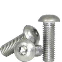 1-64 x 3/8" Button Head Socket Cap Screws, Non-Standard, 18-8 Stainless Steel A2, Full Thread, Coarse (UNC), Qty 100 Best Seller