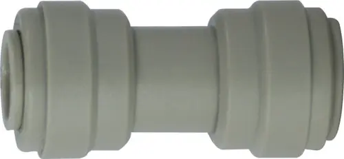 Order Now Midland Metal 20020P Union Connector, 3/8 in Push-In Tube x 3/8 in Push-In Tube, Plastic