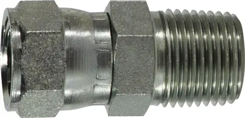 Fast Shipping Midland Metal 650564 Straight Swivel Adapter, 9/16 in Female JIC x 1/4 in MNPT