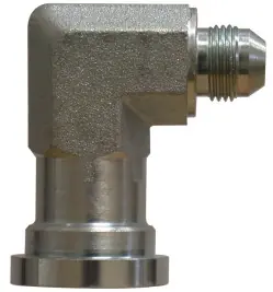 Reduced Price Midland Metal 17041624 90 deg Adapter Elbow, 1 in MJIC x 1-1/2 in Code 61 Flanged, Steel