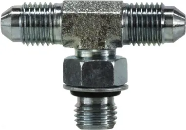 Midland Metal 6803NWO6 Branch Tee, 3/8 in MJIC x 3/8 in MJIC x 3/8 in Male ORB, Steel Buy Online
