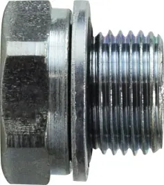 Midland Metal 9522P2 Hex Head Plug, 1/8 in Male BSPP, Steel Must Have