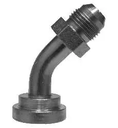 Order Now Midland Metal 17032016 45 deg Adapter, 1-1/4 in JIC x 1 in Code 61 Flange, Steel