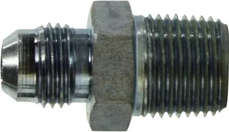 Latest Midland Metal 24042012 Straight Connector, 1-1/4 in 37 deg JIC Flared x 3/4 in MPT, Steel