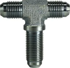 Midland Metal 27036 Bulkhead Branch Tee, 9/16 in 37 deg JIC x 9/16 in 37 deg JIC x 9/16 in 37 deg JIC, Steel Buy Online