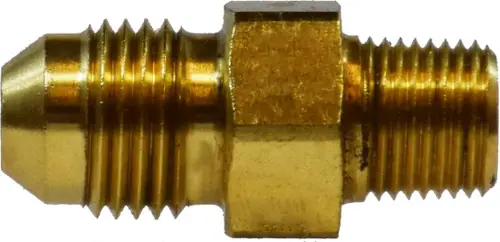 Direct From Factory Midland Metal 28701 Straight Adapter, 7/16 in Male JIC x 1/8 in MIP, 1.22 in, Brass