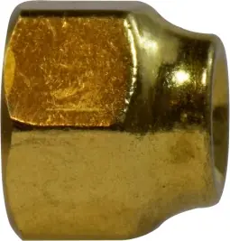 Fresh Stock Midland Metal 10052 Hex Forged Reducing Nut, 3/8 x 1/4 in Female Flared, Brass