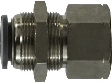 Midland Metal 20175C Bulkhead Connector, 1/2 in Push-In x 1/4 in FIP, Composite Deal