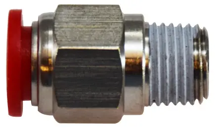 Midland Metal 20634 Adapter, 8 mm Push-In x 1/4 in Male BSPT, Composite Markdown