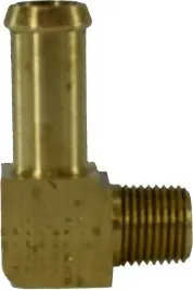 Limited Time Midland Metal 38868 90 deg Elbow, 3/8 in Beaded Hose Barbed x 1/4 in MIP, Brass