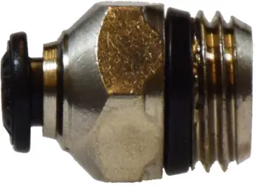 Midland Metal 20801N Straight Adapter, 12 mm Push-In x 1/4 in MIP, Brass, Nickel-Plated Exclusive Offer