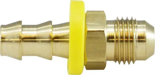 Midland Metal 32905 Adapter, 3/4 in Push-On Hose Barb x 3/4 in Male 37 deg JIC Flared, Brass Direct From Factory
