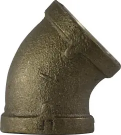 Don't Miss Out Midland Metal 44186LF 45 deg Elbow, 1-1/4 in FPT x 1-1/4 in FPT, Bronze