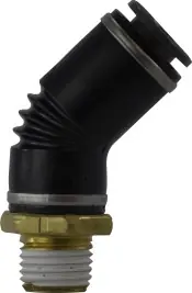 One Day Deal Midland Metal 540806SC 45 deg Elbow, 1/2 in Push-In x 3/8 in MIP, Composite