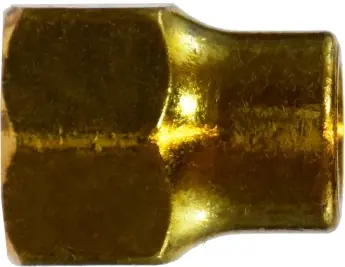 New Arrival Midland Metal 10031 Hex Long Forged Nut, 1/2 in SAE 45 deg Flare, Brass