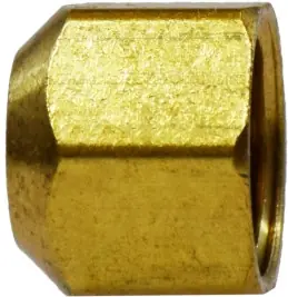 Midland Metal 10080 Cap, 3/4 in 45 deg Female Flared, Brass Luxury