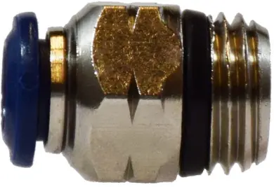 Seasonal Sale Midland Metal 20054N Straight Adapter, 1/4 in Push-In x 1/8 in MNPT Global, Brass, Nickel-Plated