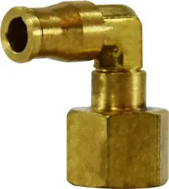 Midland Metal 20090S Swivel Elbow, 1/4 in Push-In Tube x 1/4 in FNPTF, Brass Special Offer