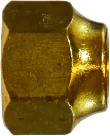 Midland Metal 10045 Hex Short Forged Nut, 7/8 in SAE 45 deg Flare, Brass Instant Buy