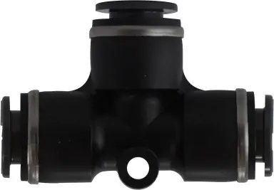 Midland Metal 640400C Union Tee, 1/4 in Push-In Tube x 1/4 in Push-In Tube x 1/4 in Push-In Tube, Composite Hot Deal