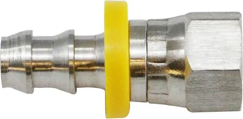 Midland Metal 30269SS Straight Swivel Adapter, 3/4 in Push-On Hose Barbed x 3/4 in Female 37 deg JIC Flared Brand New