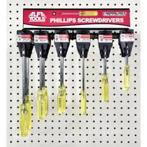 Alfa Tools SCD210H 2 x 3-1/4 Stub Phillips Screwdriver Hanger Limited Offer