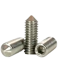 1/4"-20 x 5/16" Socket Set Screws, Cone Point, 18-8 Stainless Steel, Coarse (UNC), Qty 100 Super Sale