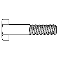 Next Day Delivery M24-3.00 x 45 mm Hex Cap Screws, Metric Class 10.9, Zinc-Yellow Cr+6 Bake, Full Thread, Coarse (UNC), DIN 933 / ISO 4017, Qty 10
