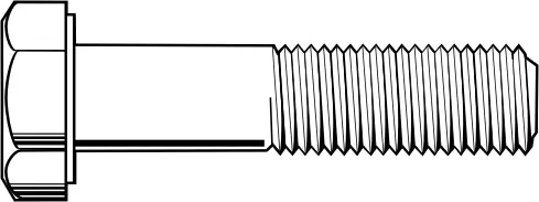 Direct From Factory 3/4"-10 x 7" Hex Cap Screws, Grade 2, Plain Finish, Partial Thread, Qty 20